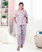 Swiss Cotton Watermelon Printed Nightwear