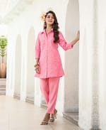 Cotton Silk Thread Work Co-ord Set