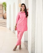 Cotton Silk Thread Work Co-ord Set