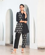 Black Co-ord Set With Thread Work