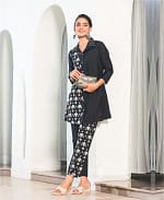 Black Co-ord Set With Thread Work