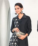 Black Co-ord Set With Thread Work