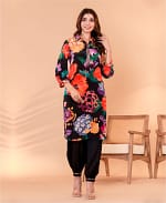 Muslin Silk Afghani Printed Co-ord Set