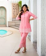 Pink Thread Work Co-ord Set