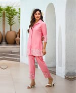 Pink Thread Work Co-ord Set