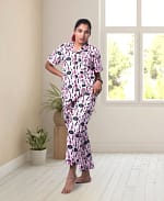 Swiss Cotton Makeup n Wakeup Designer Nightwear