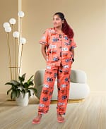 Swiss Cotton Designer Friends Poster Nightwear