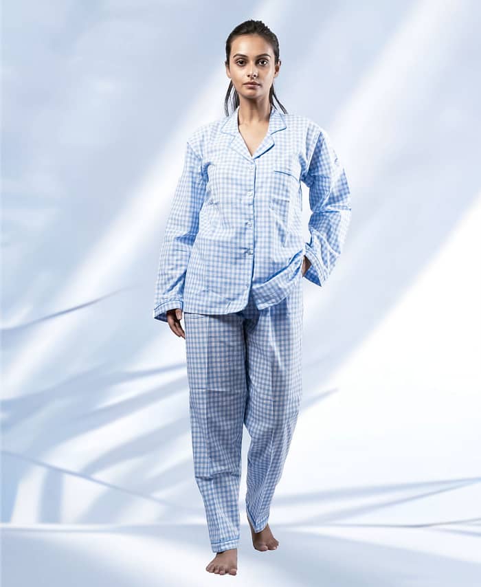 Blue Checks Classic Nightwear