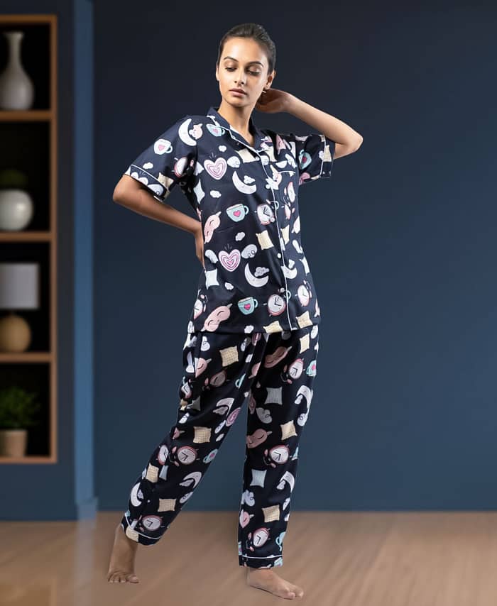 Swiss Cotton Good Night Print Nightwear