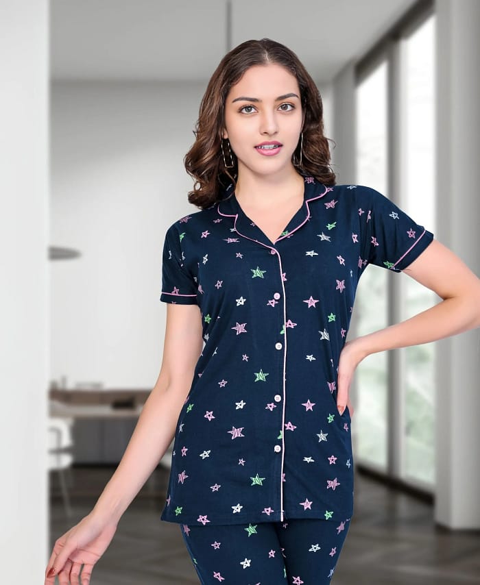 Comfortable Cotton Printed Nightwear