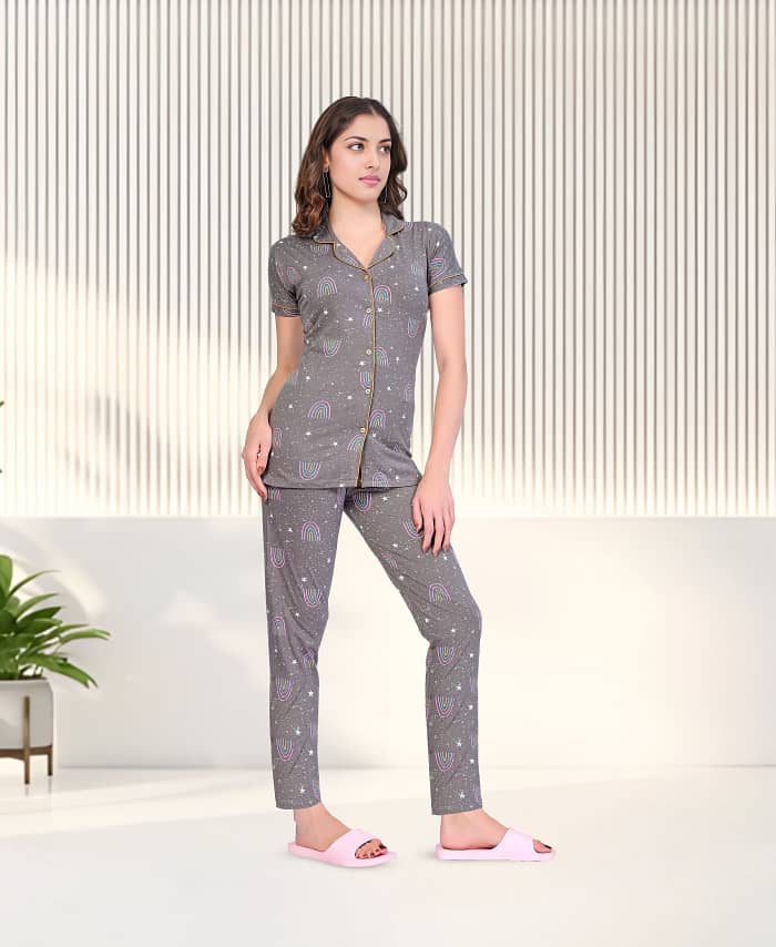 Comfortable Cotton printed nightwear