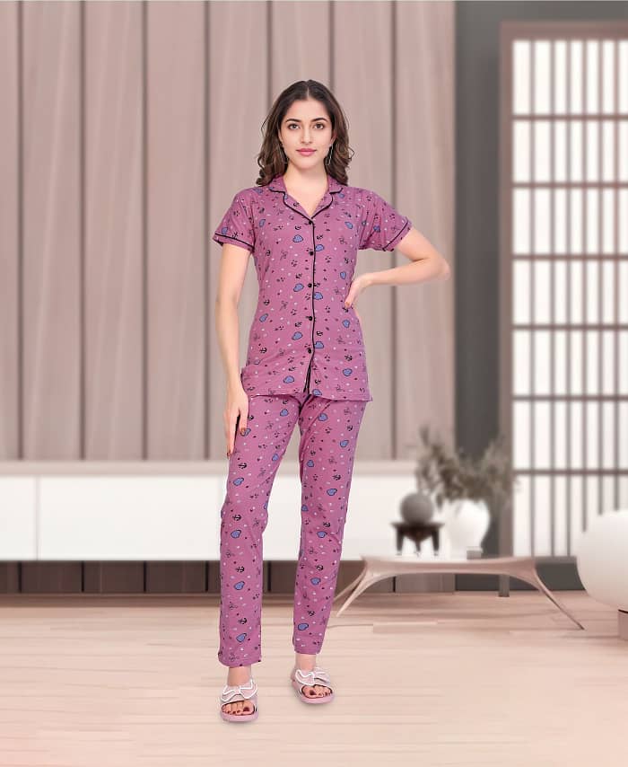 Comfortable Cotton Printed Nightwear