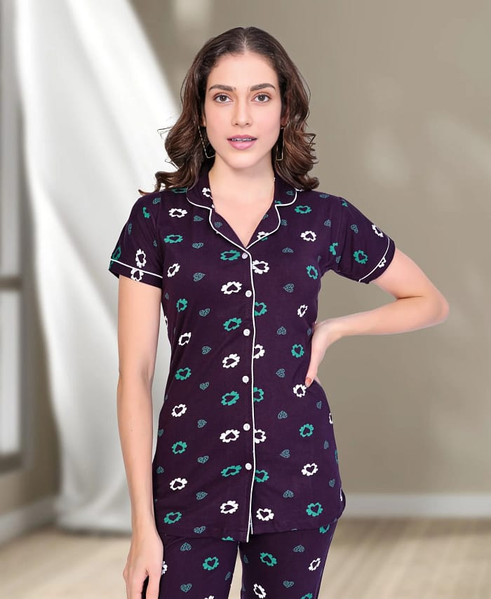 Comfortable Cotton Printed Nightwear