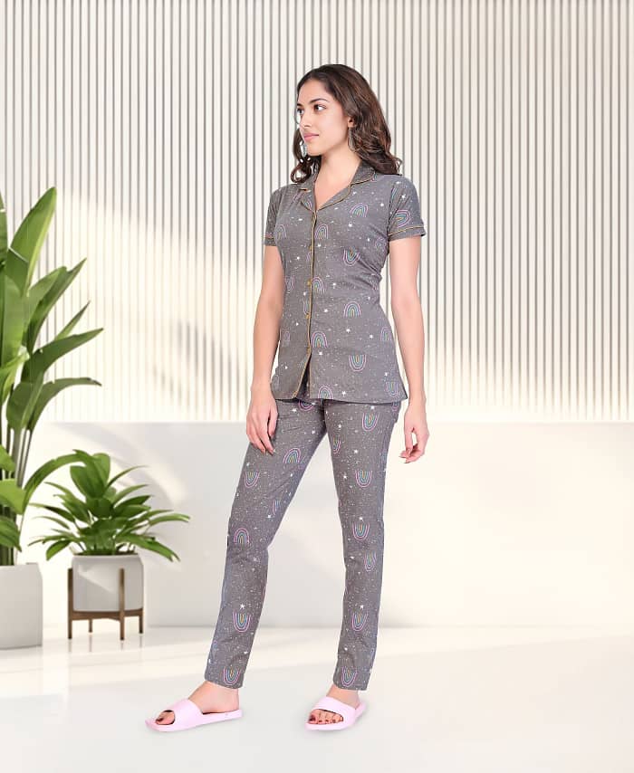 Comfortable Cotton printed nightwear