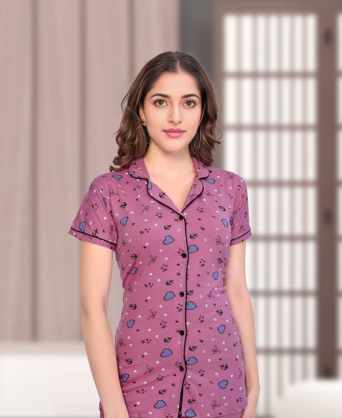 Comfortable Cotton Printed Nightwear