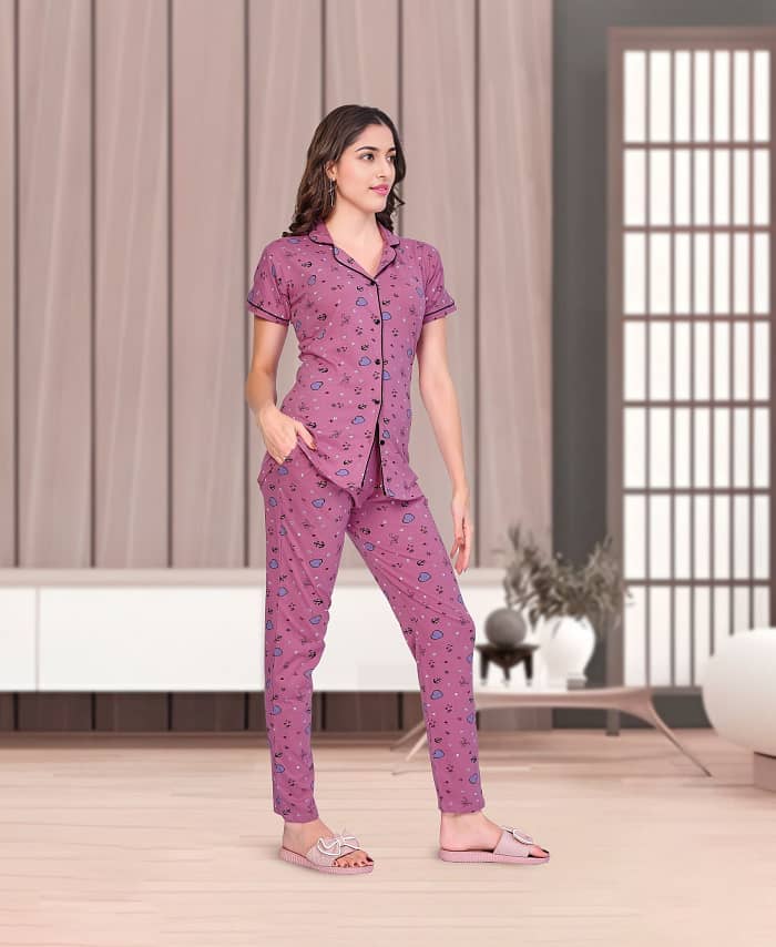 Comfortable Cotton Printed Nightwear