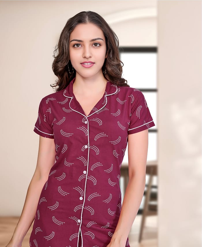 Comfortable Cotton Printed Nightwear